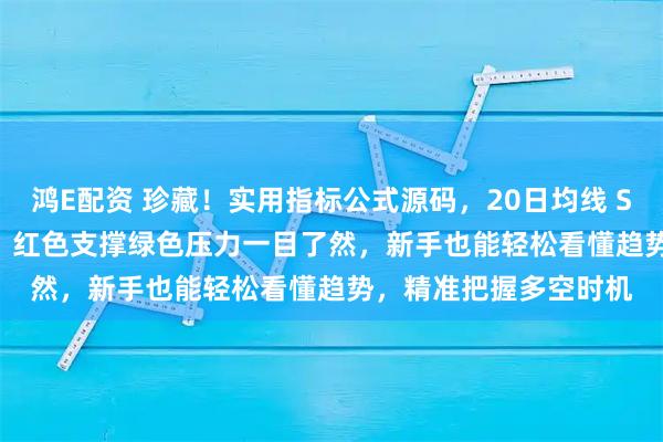 鸿E配资 珍藏！实用指标公式源码，20日均线 SAR 指标双buff加持，红色支撑绿色压力一目了然，新手也能轻松看懂趋势，精准把握多空时机