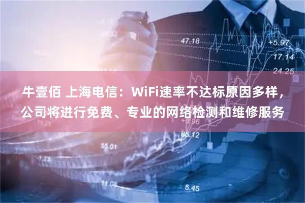 牛壹佰 上海电信：WiFi速率不达标原因多样，公司将进行免费、专业的网络检测和维修服务