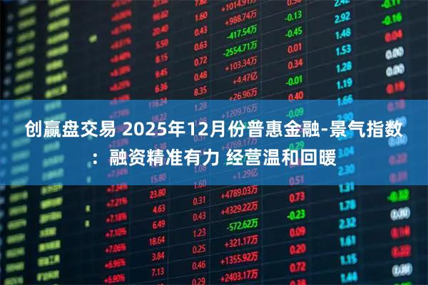 创赢盘交易 2025年12月份普惠金融-景气指数：融资精准有力 经营温和回暖