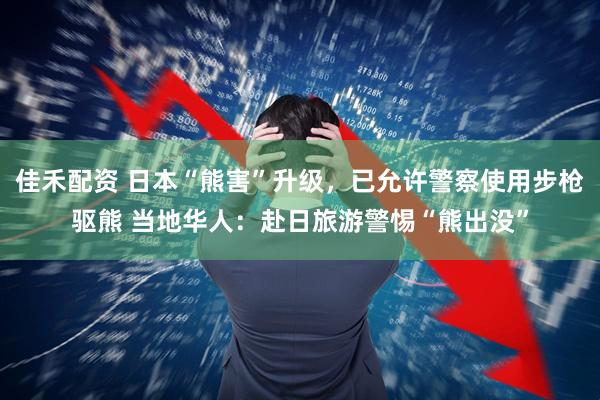 佳禾配资 日本“熊害”升级，已允许警察使用步枪驱熊 当地华人：赴日旅游警惕“熊出没”